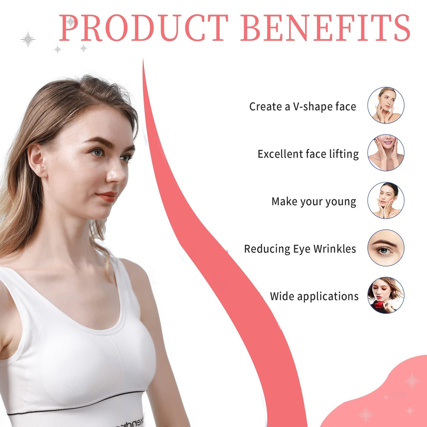 BUY 2 GET 2🔥(4pcs)👍FREE SHIPPING-Reusable Facelift Bands with Clips