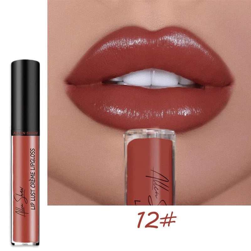 12 Colors Cream Texture Lipstick Waterproof